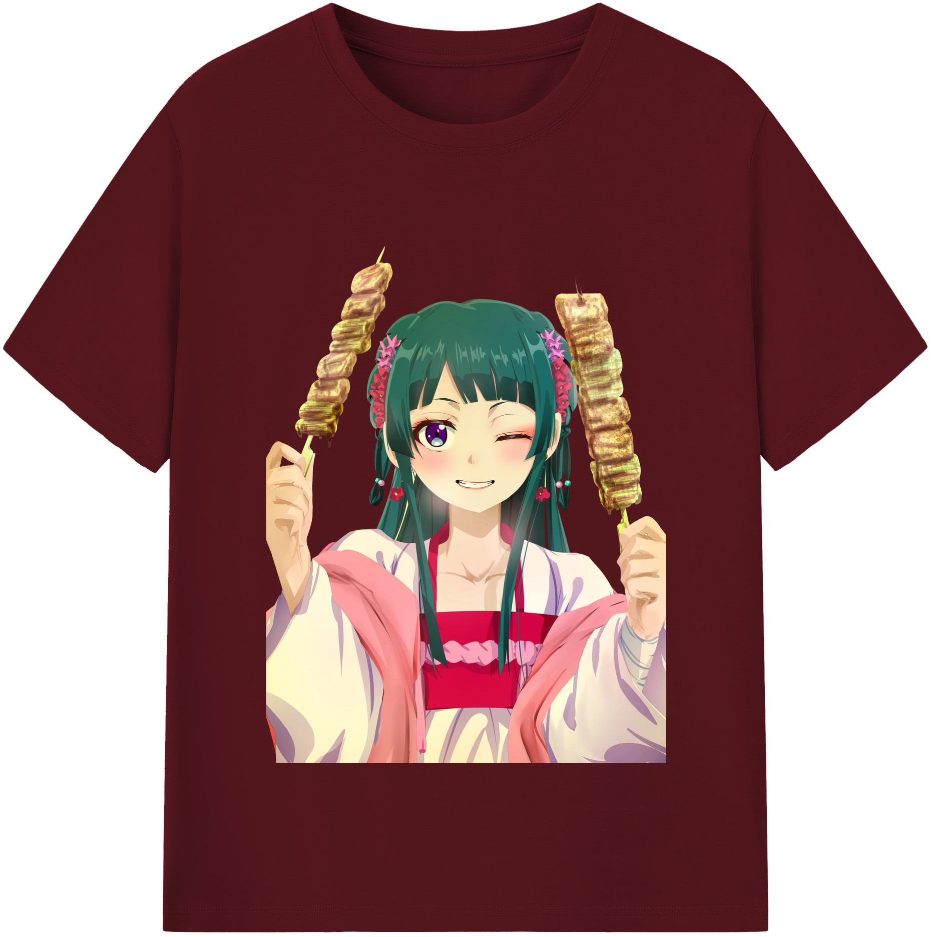 （画像用） 薬屋のひとりごと The Apothecary Diaries 綿100％半袖Tシャツ（フロントプリント）